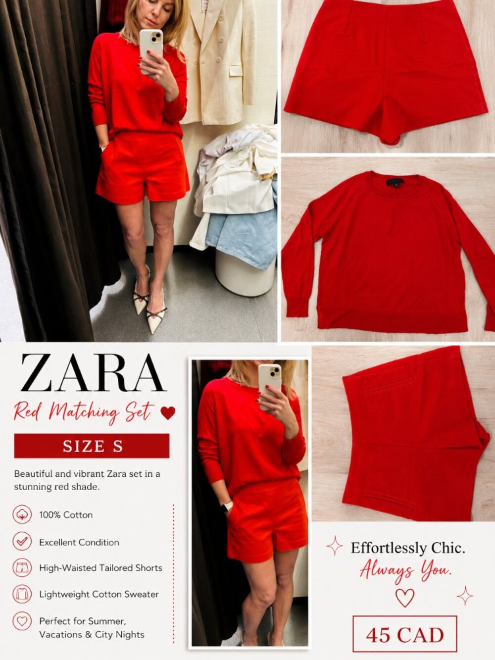 ZARA Red Matching Set ❤️